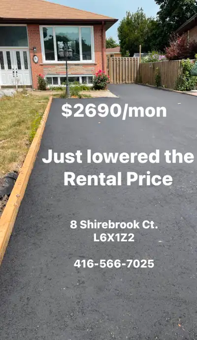 For Rent – Spacious 3-Bedroom Main Floor Unit in Brampton