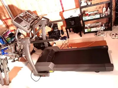 Smooth Fitness 6.25 Treadmill featuring: 20"x54" running area, 10 MPH max speed, folding design, LED...