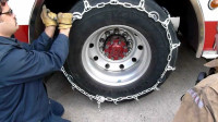 Semi Truck Retractable Tire Chain Hanger:  Save $250