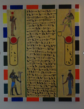 Egyptian Art Acrylic Painting – Art # 11 in Arts & Collectibles in Ottawa