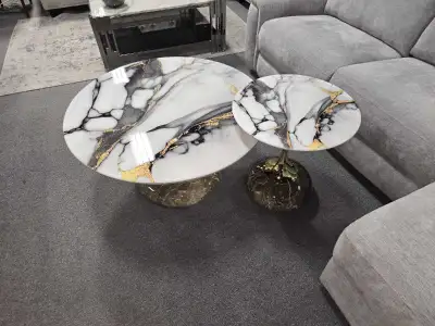 Marble Nesting Tables full set , View more