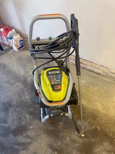 Ryobi gas powered pressure washer. 2200 psi and 2.0 gallons per minute. Runs and works excellent. Pr...
