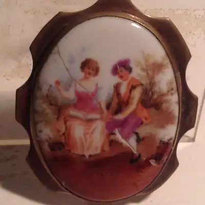 Antiques Ceramics Brooch, View more