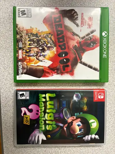 Deadpool Xbox One and Luigis Mansion 2! , View more