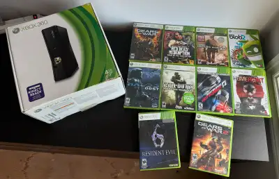 Xbox 360 Bundle with games, View more