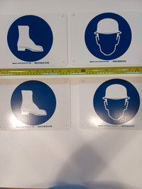 Metal Signs - Hard Hat Safety Shoes