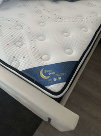 Queen size bed with mattress 