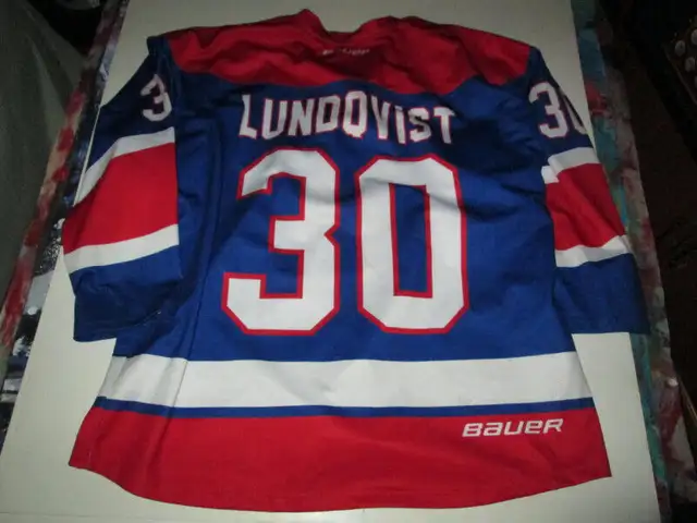 Henrik Lundqvist Used Senior Goalie School Jersey - Sweden63826840167681121