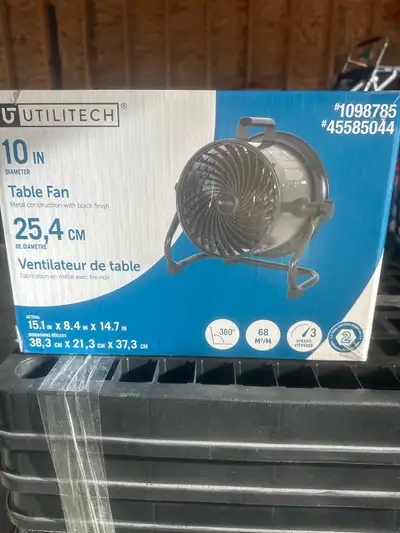 table fan - brand new, View more