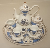 Child's Miniature Porcelain Tea Set