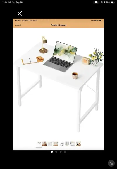  White Computer Desk, View more
