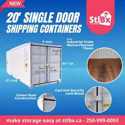 New 20ft Shipping Container - Sale at STLBX Kamloops!, View more