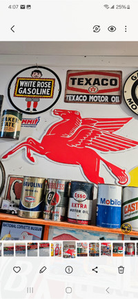 Various reproduction metal signs