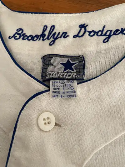 1955 BROOKLYN DODGERS  - STARTER COLLECTIBLE TEAM JERSEY - XLNT, View more