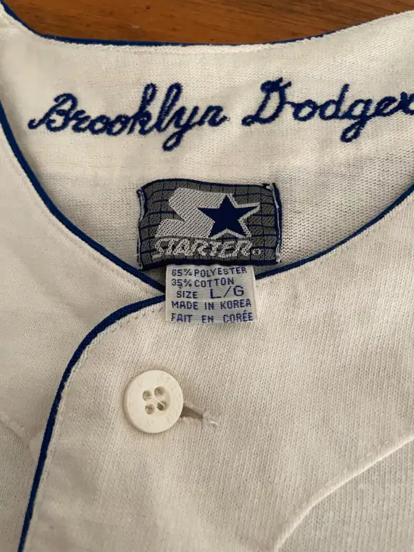 1955 BROOKLYN DODGERS  - STARTER COLLECTIBLE TEAM JERSEY - XLNT in Baseball & Softball in Ottawa - Image 2