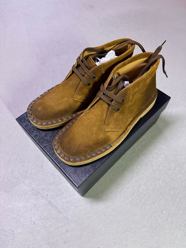 Prada Studded Suede Chukka Desert Boots in Men's Shoes in Markham / York Region