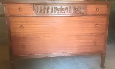 ANTIQUE SOLID MAHOGANY ONE OF A KIND CABINET, View more