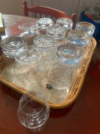 Ensemble de 24 verres en cristal pinwheel