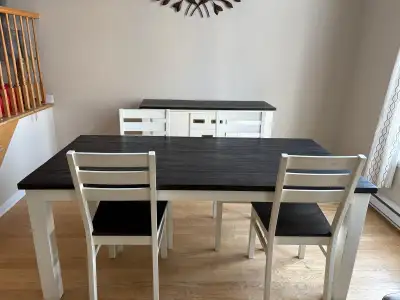Dining Table Set with 4 Chairs and Sideboard / Salle à manger, View more