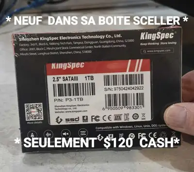 SSD DE 1To * FLAMBANT NEUF *, View more