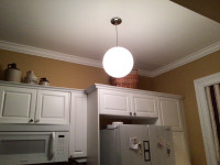 Globe light ,  in Yarmouth  see description $24