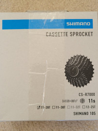 Shimano 11s cassette sprockets. CS -R7000 & CS-R8000.
