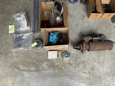 Various Ford LTS 9000 truck parts. From a Ford truck 1989 Rebuilt starter has Sold. Alternator- $40...