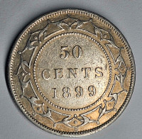 Newfoundland 1899 50 cent and Canada 1913 10 cent both HighGrade
