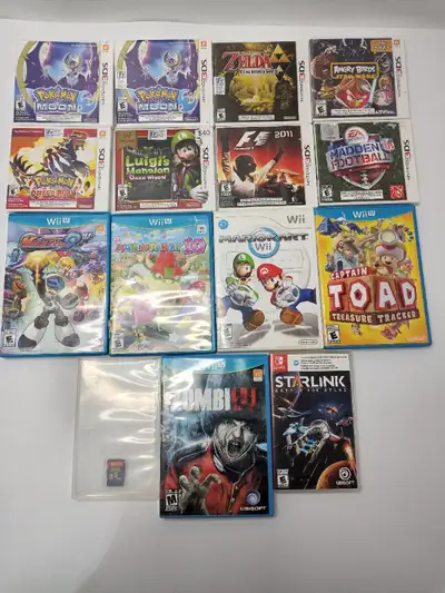 Nintendo 3DS WiiU Switch Video Games - NO TRADES - Prices in Ad, View more