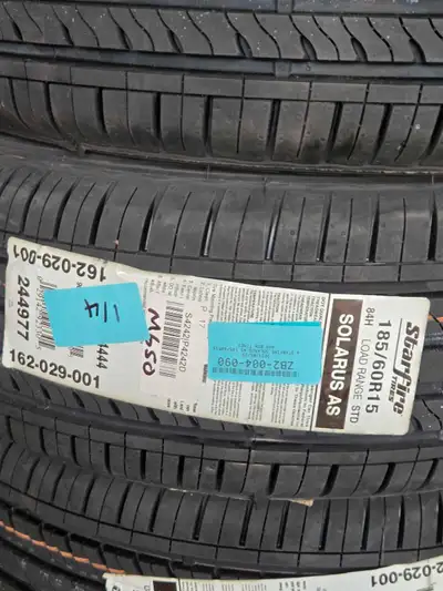 I am selling a set of four Starfire Solarus AS tires, size 185/60R15 84H. These tires are in used co...