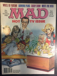 Vintage MAD Magazine No. 266 October 1986 Hot TV Issue