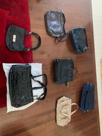 Assorted brand purses 