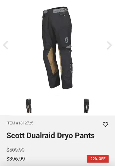 Amazing adventure pants by Scott Dualraid DP pants in size 3XL fits taller riders like 5.10 to 6.5 ,...