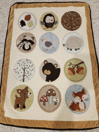 baby crib bedding (forest friends)