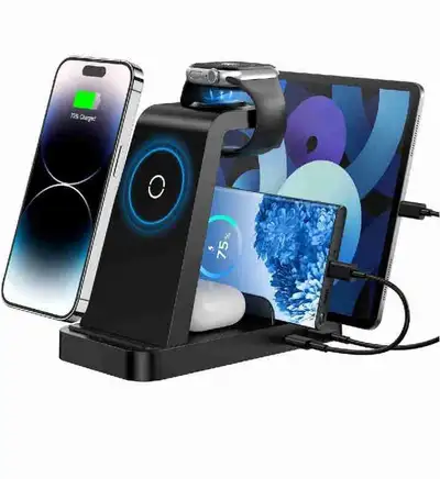 Wireless Charger for iPhone - 5 in 1 ChargingStation for Multipl, View more