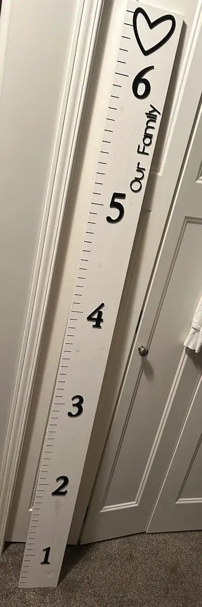 Family height measurement board/growth chart, View more