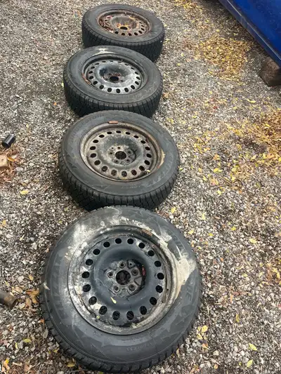 4 Bridgestone Winter Tires&Rims 225/65/R17 Lots Of Thread Left $400 OBO 416-557-8174