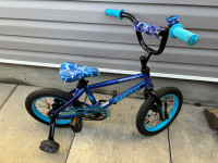 14” kids bike - only used once and then outgrew it