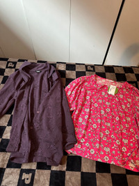 Women’s bundle size large BNWT Ricki’s pink blouse/top 