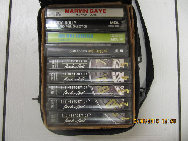 Classic 9PC HistoryOf Rock&Various Artists Cassettes & Lebo Case in Arts & Collectibles in Mississauga / Peel Region - Image 4