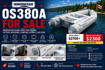 Premium Inflatable Boat with German PVC – Victoria Day Sale, View more