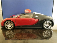 1:18 Diecast Autoart Bugatti EB 16.4 Veyron Black Red w/ Tan Int