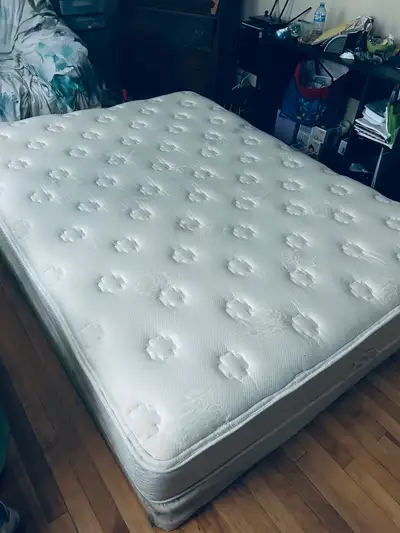 Queen mattress and box spring, View more