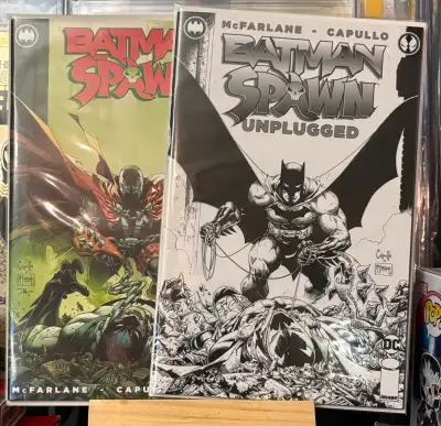 Batman / Spawn #1 (2022) Spawn and Batman Covers set of 2 NM / DC -Image Comics. UNPLUGGED BLACK and...