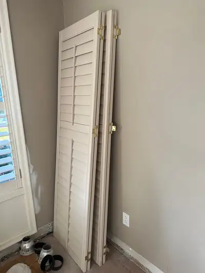 Shutter doors beige 4 panel, View more