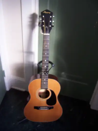 Vintage Harmony acoustic guitar, View more