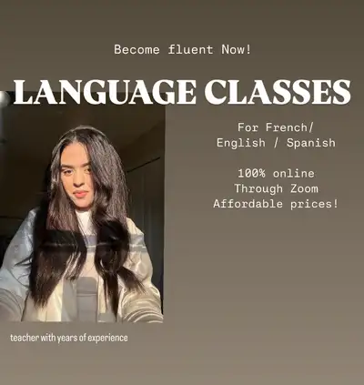 LANGUAGE CLASSES 100% ONLINE - FOR ENGLISH /FRENCH / SPANISH..., View more