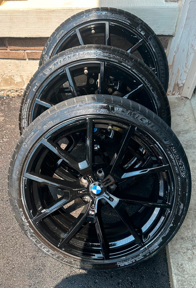 20” STAGGERED BMW 850xi RIMS & MICHELIN PS4 TIRE DOT 5123 5X112 in Tires & Rims in Mississauga / Peel Region - Image 2