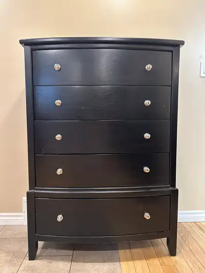 Raymour & Flanigan Tallboy Wood Dresser (CAN DELIVER), View more