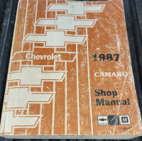 1987 Camaro Shop Service Manual